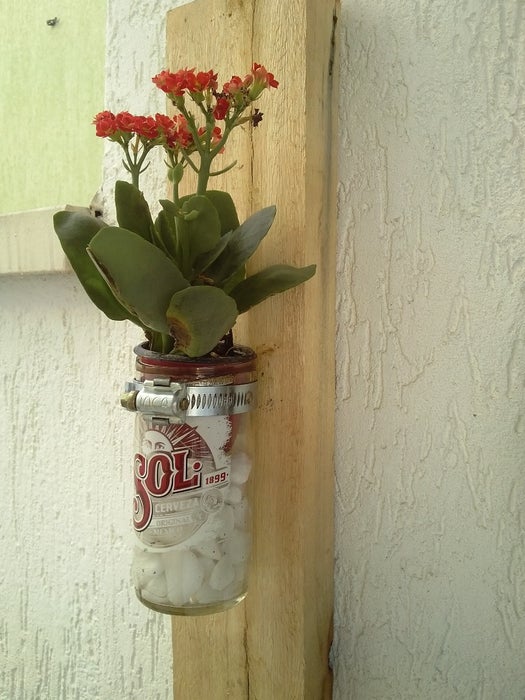 Vaso de cerveja de parede simples de peça de palete