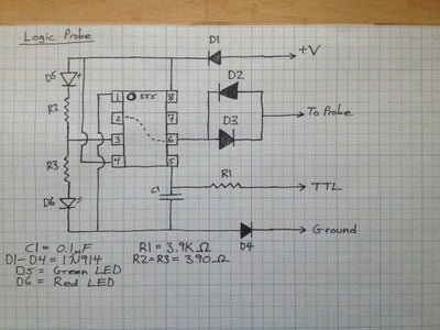 Build Your Own Logic Probe On The Cheap Using A 555 Timer! : 5 Steps (With  Pictures) - Instructables