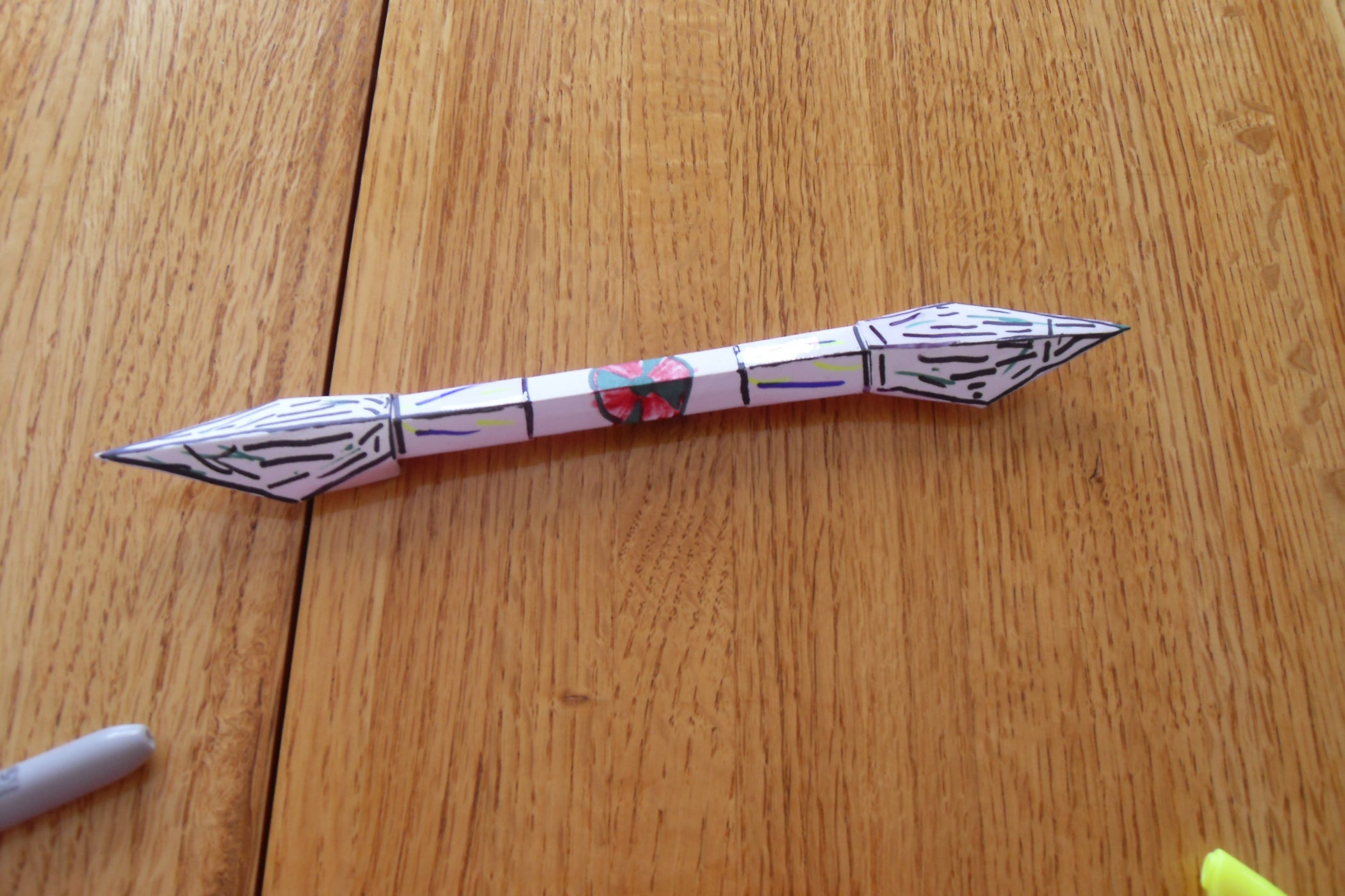 Origami Paper Spear 4 Steps Instructables