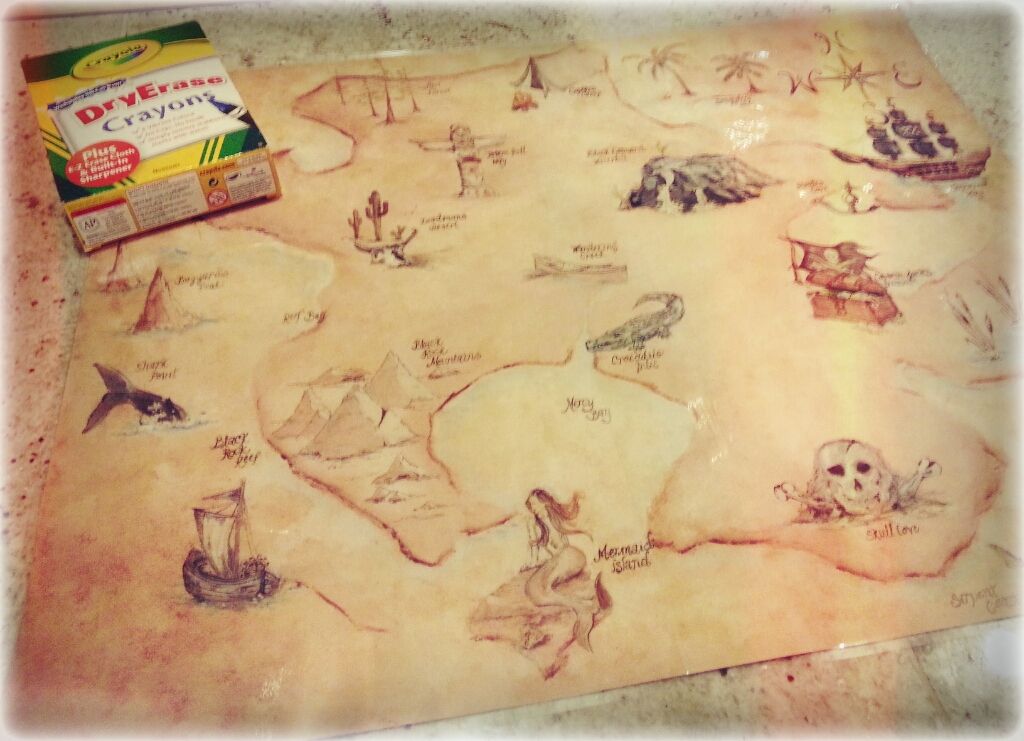 Diy Childrens Drawing Board Treasure Map Example Instructables