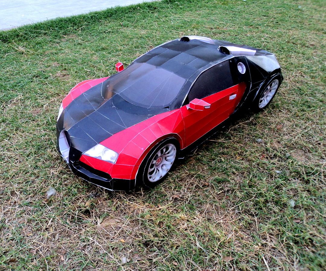 bugatti veyron paper-craft model DIY Project DIY Project Image