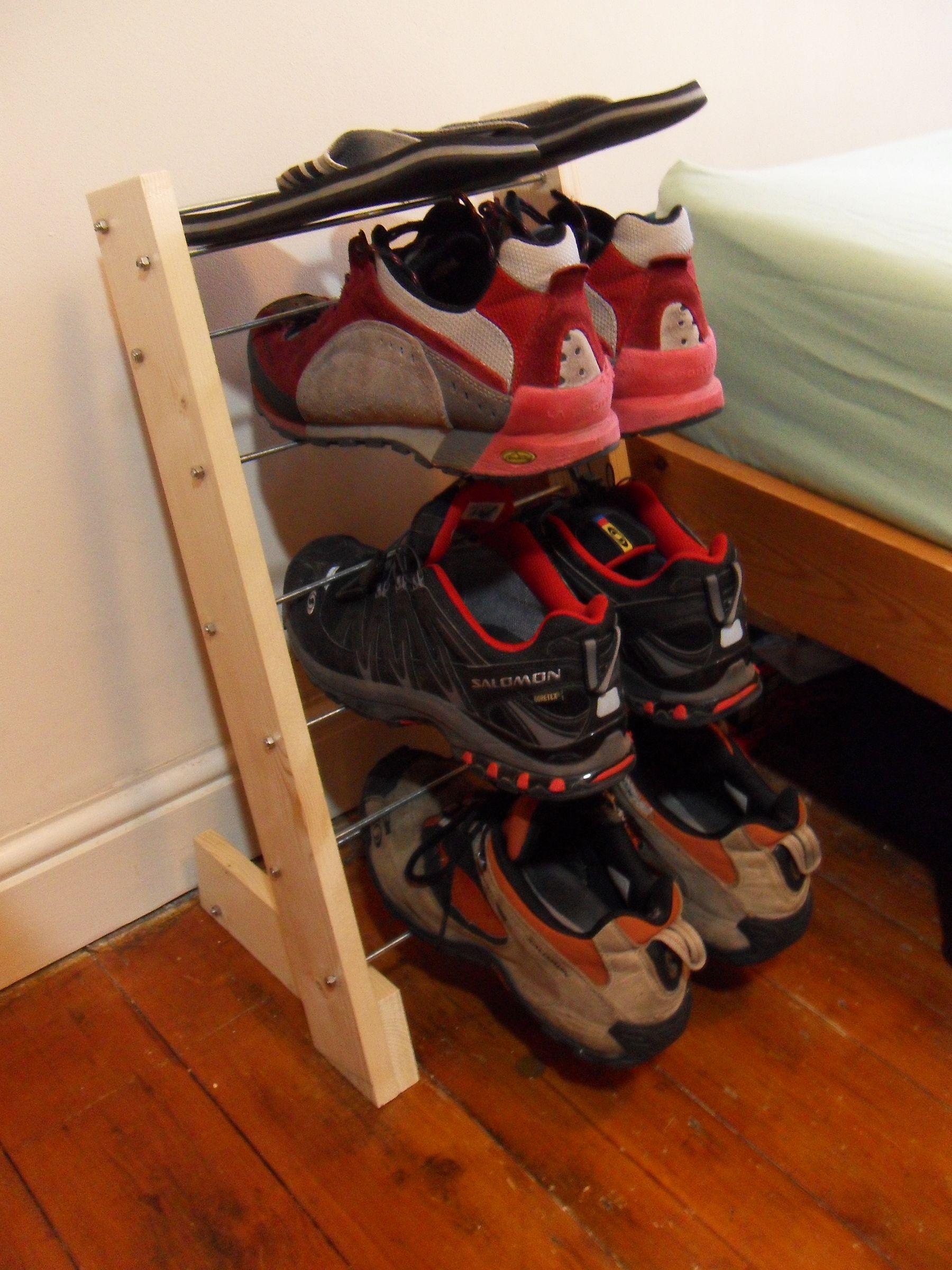 Shoe Tower a Free Standing, Multitier Floating Shoe