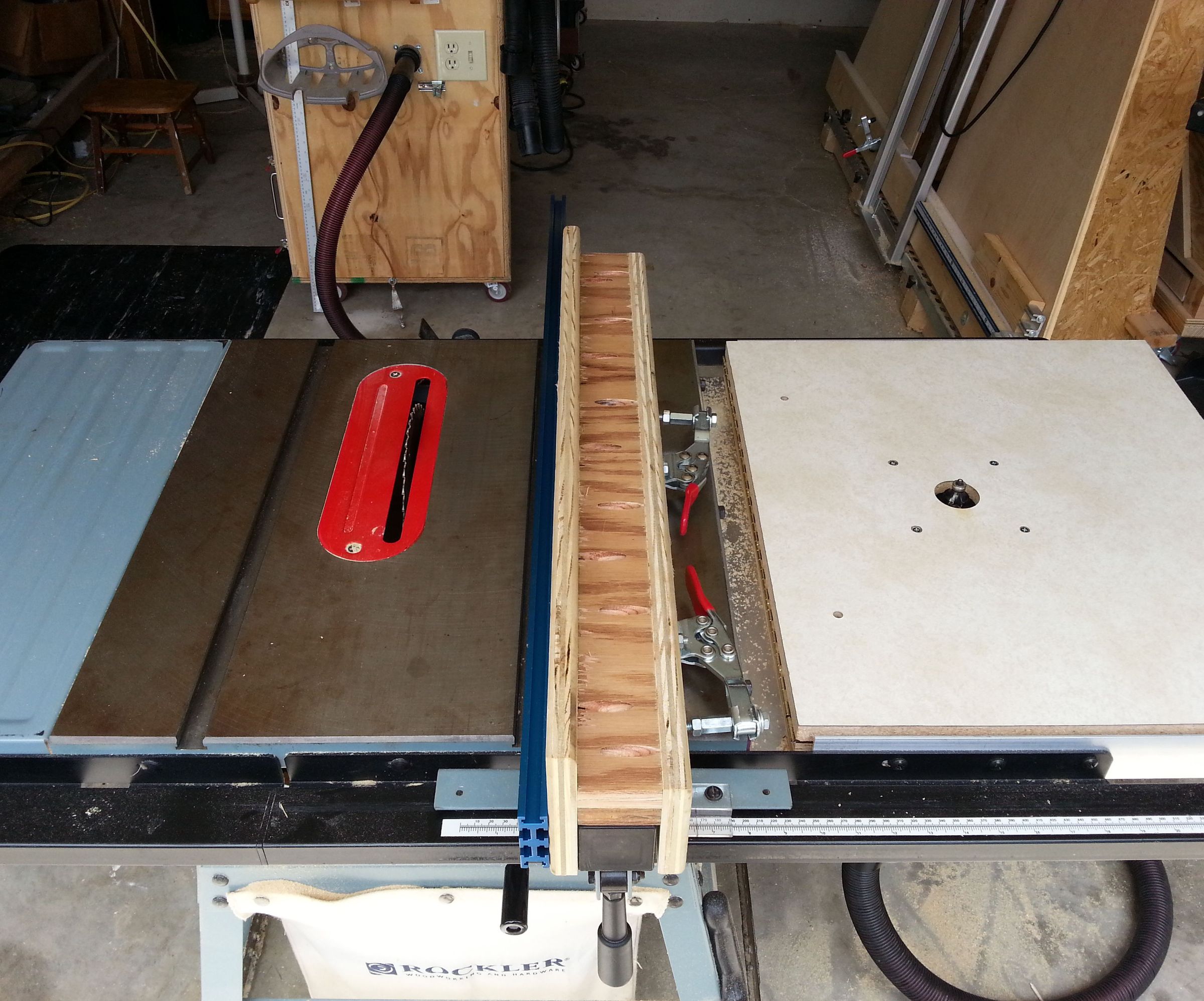 Auxiliary Aluminum T-track Fence for Your Table Saw for Under $50