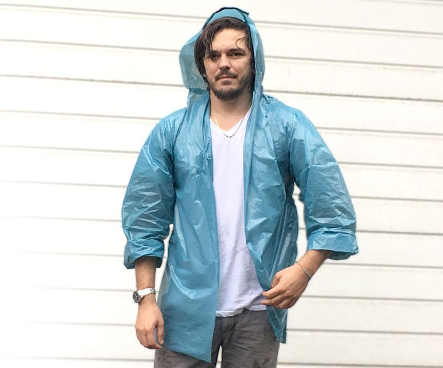 Raincoat From Plastic Bags