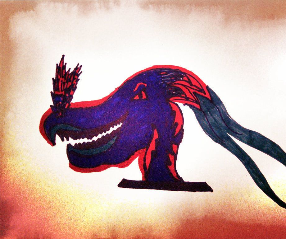 DIY guide for DRAGON HEAD DRAWING with step-by-step instructions