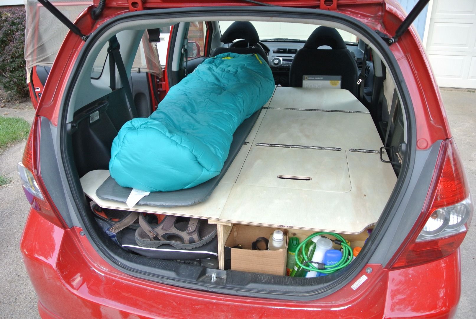 Ultimate Road Trip Car Conversion Honda Fit 8 Steps With Pictures Instructables