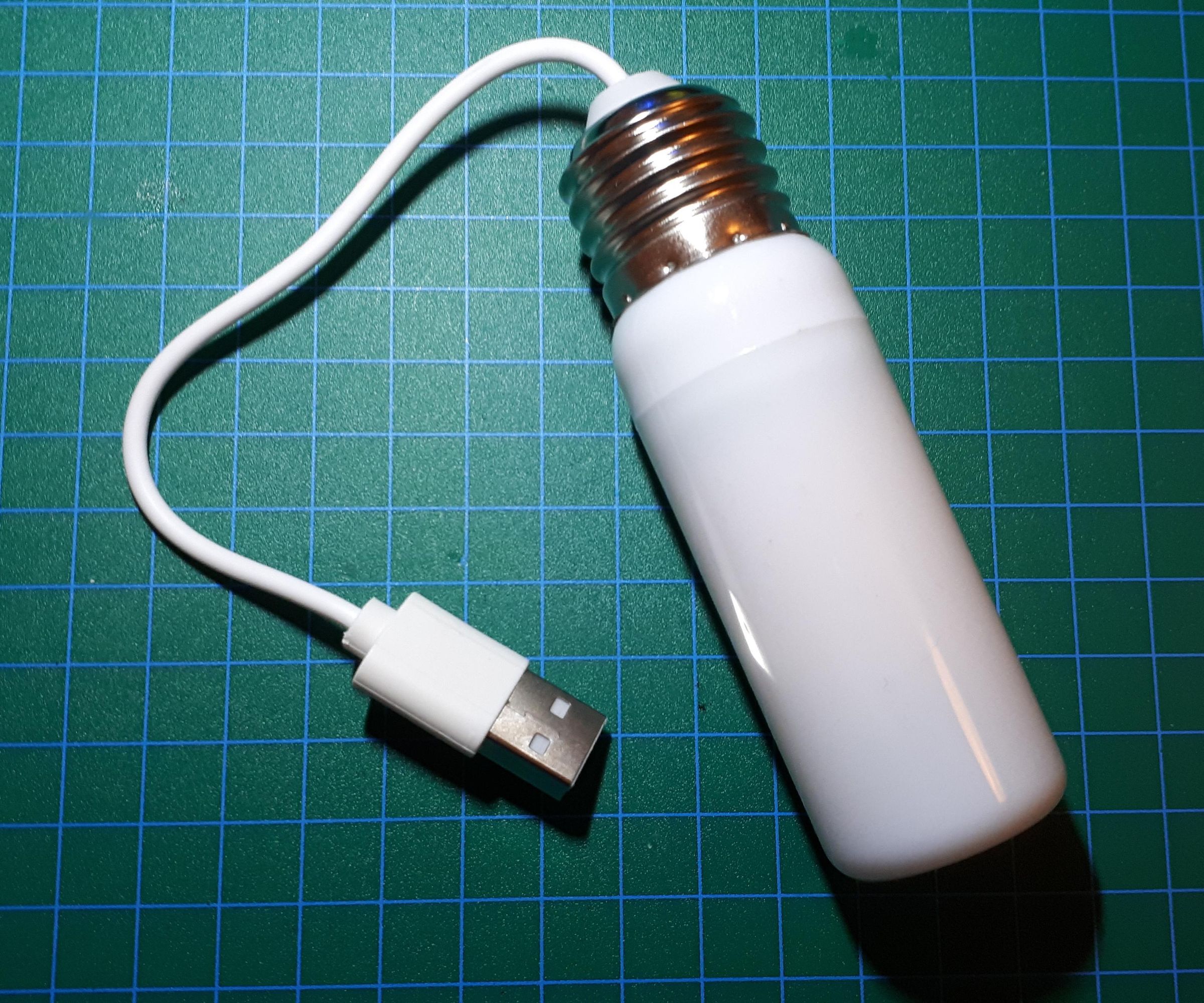 Converting a 230V AC Bulb to USB Power!