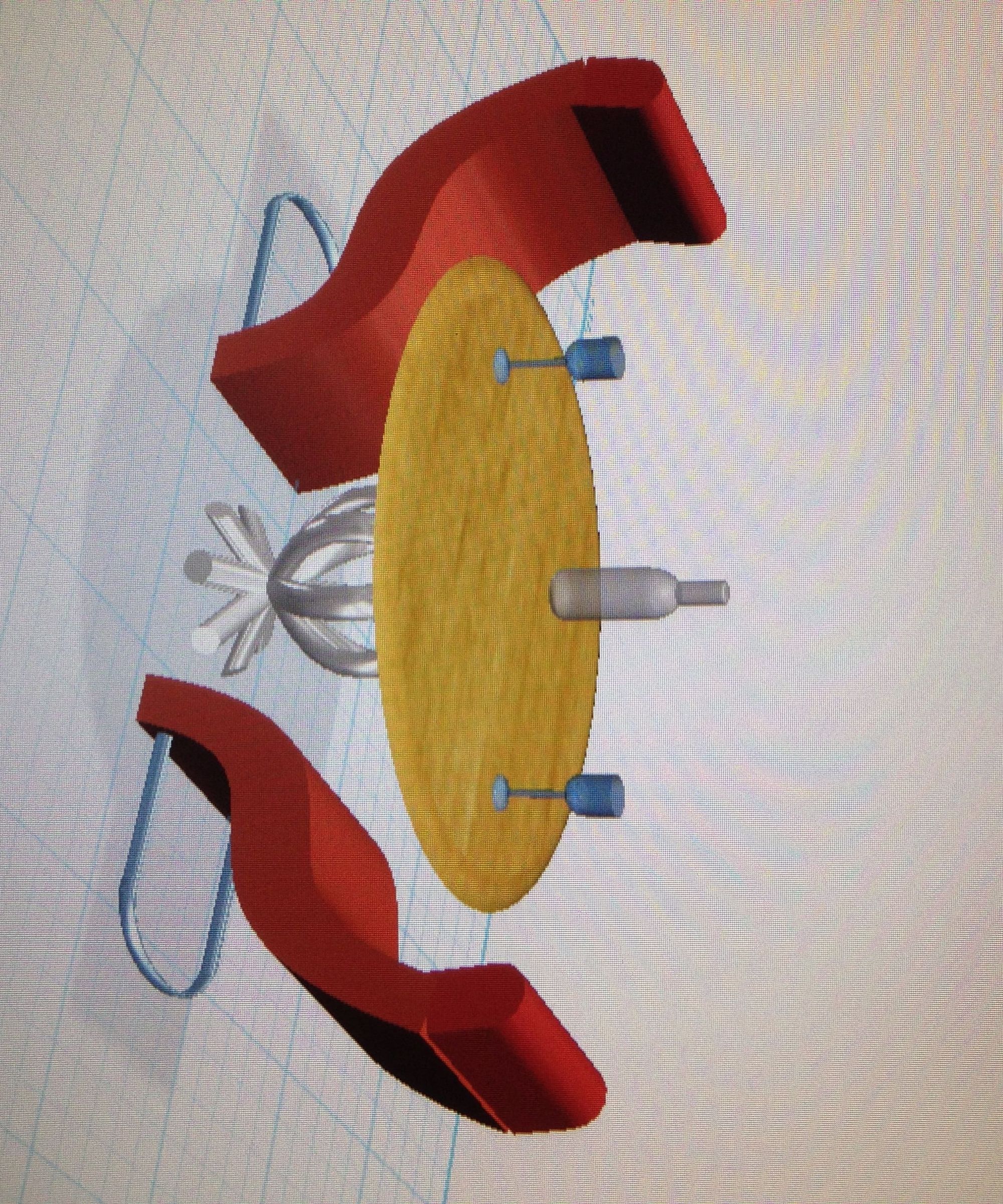 123d design table, chair with glass and bottle DIY Project DIY Project Image