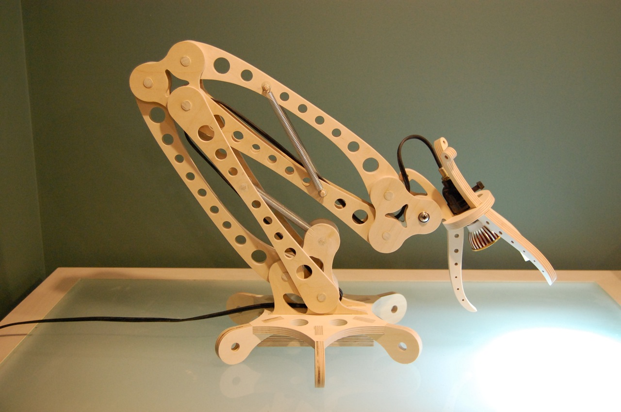 laser cut desk lamp
