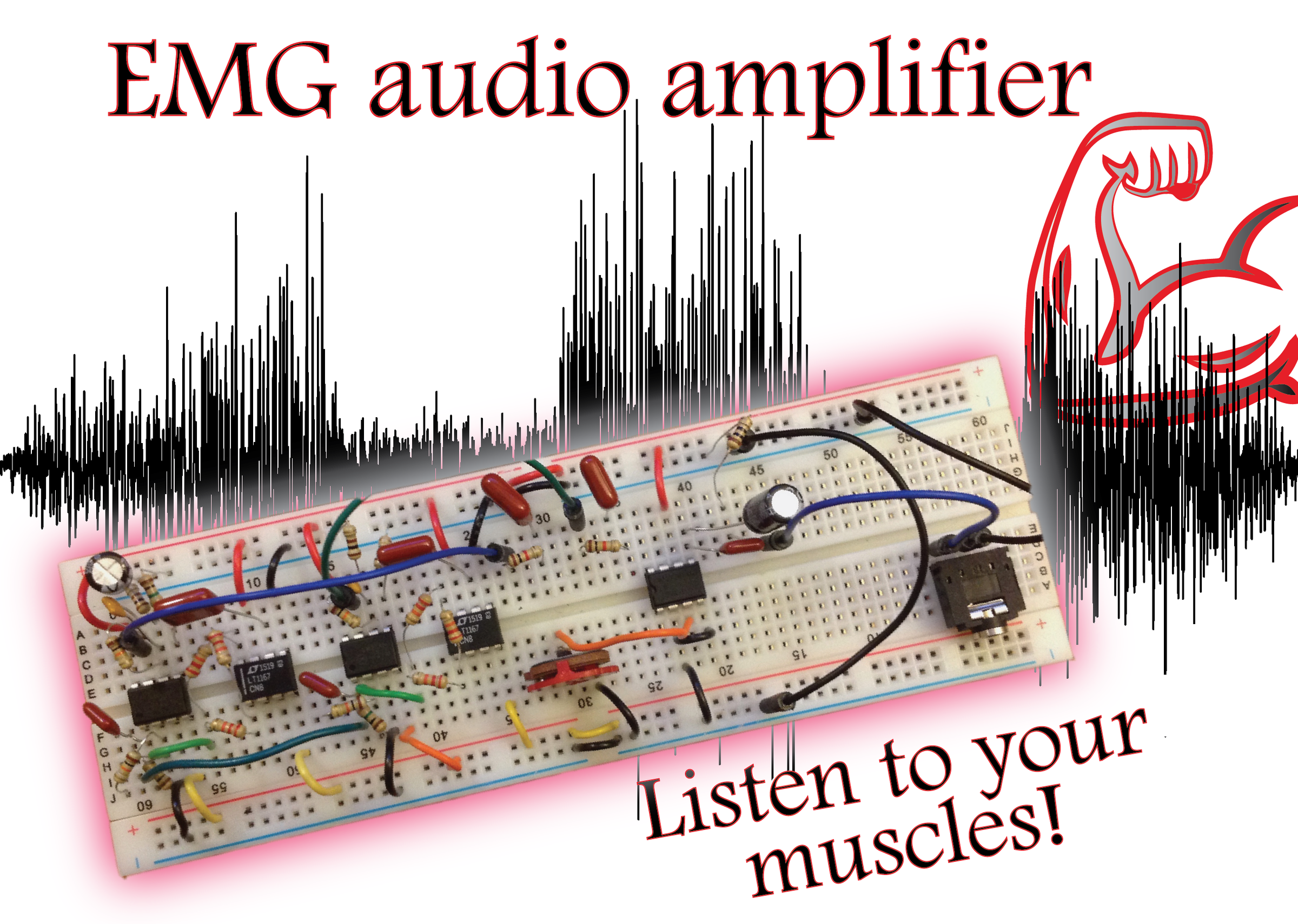 Build an EMG Audio Amplifier! (Electromyography) : 8 Steps (with ...