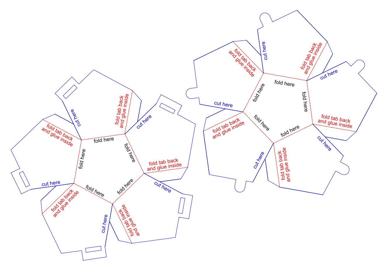 Схема додекаэдр из бумаги для склеивания распечатать