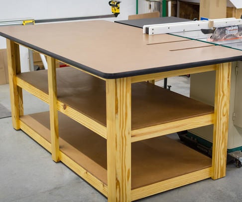 Build a Workbench / Table Saw Outfeed Table