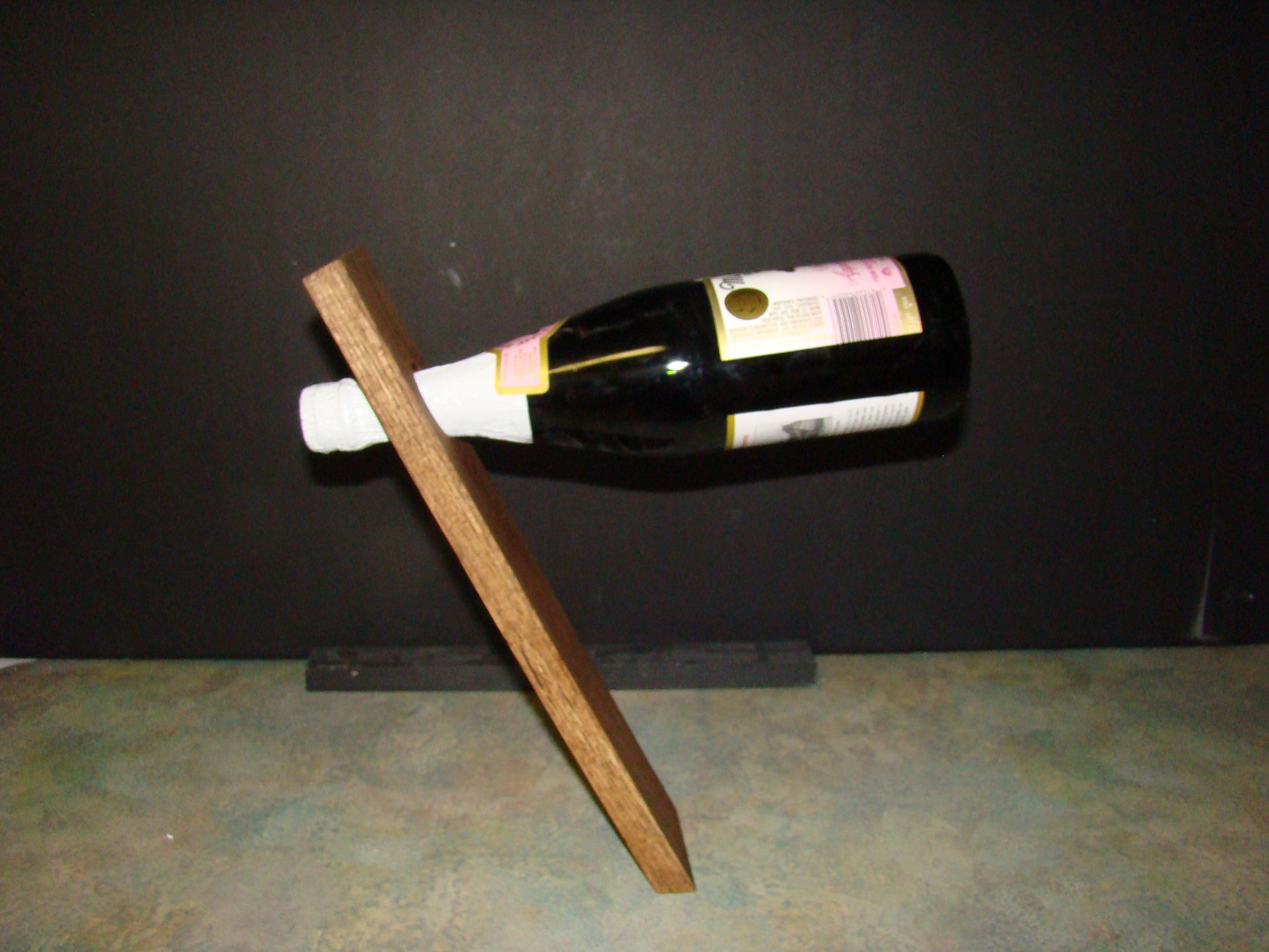 How to Make a Floating Wine Bottle Holder 13 Steps (with Pictures
