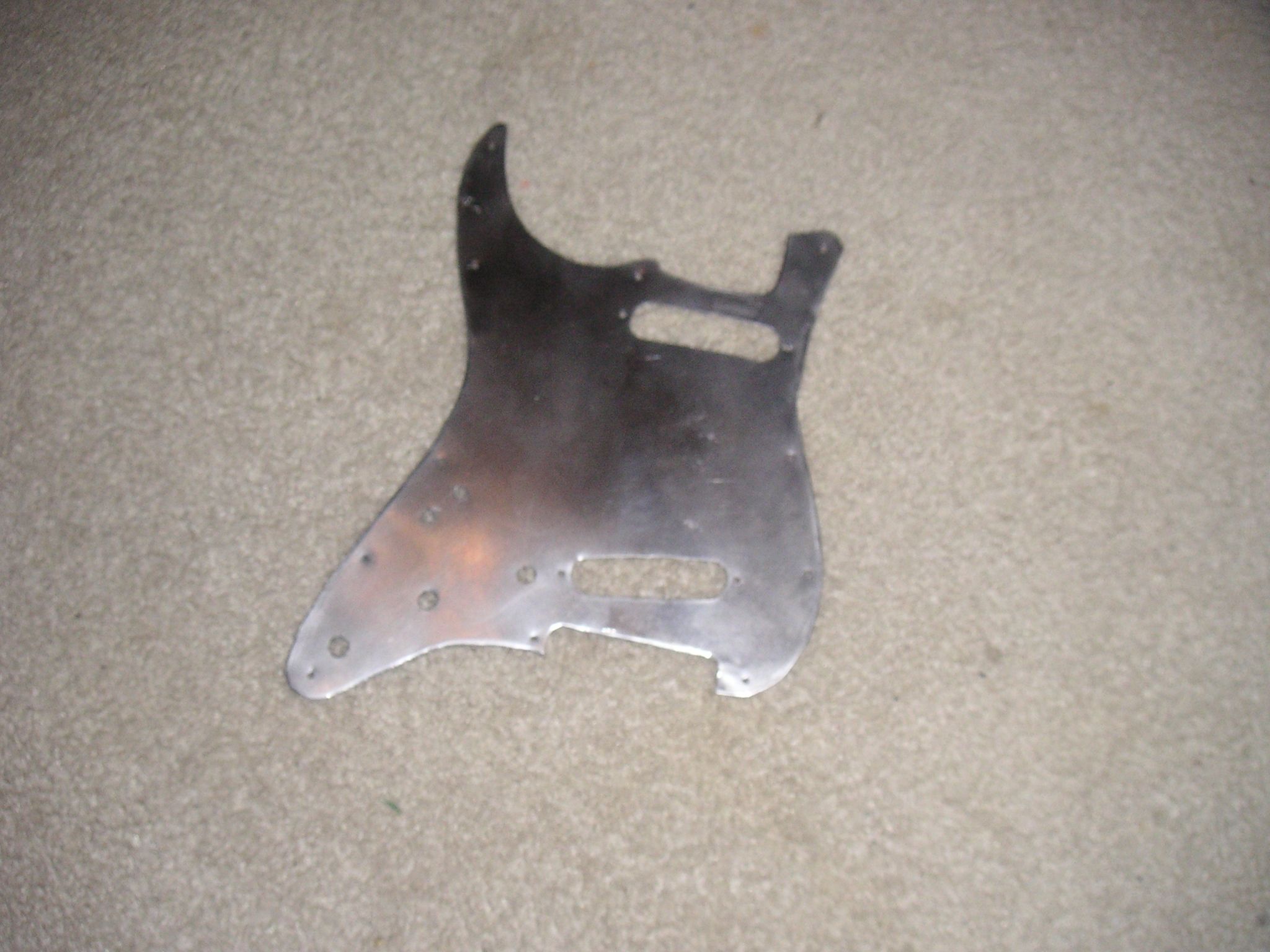How to Make a Custom Metal Guitar Pickguard! 9 Steps Instructables