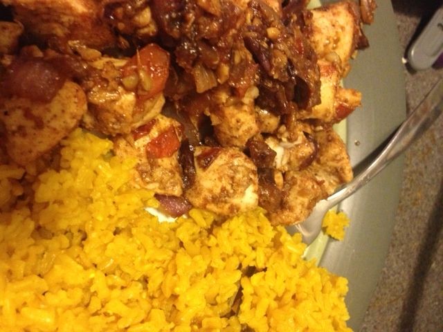 Chicken Tikka Masala With Turmeric Rice