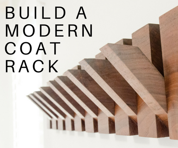 Modern Coat Rack 8 Steps With Pictures Instructables Modern Coat Rack 8 Steps With, Wooden Dowel Coat Rack