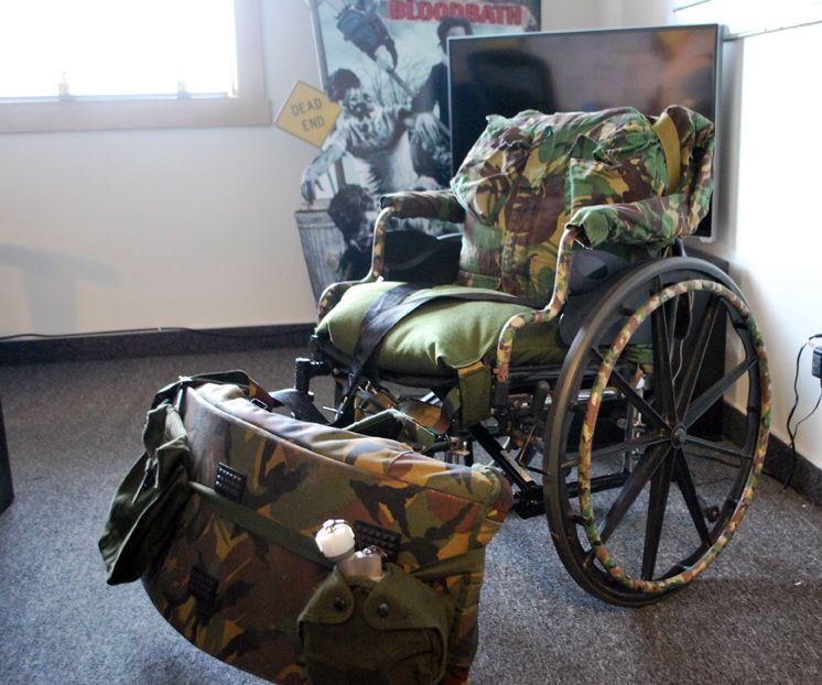 wheelchair in camouflage DIY Project DIY Project Image