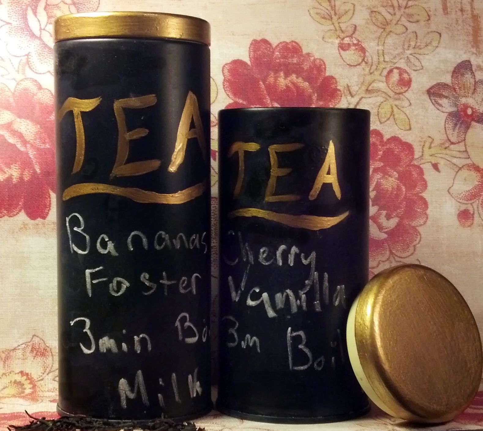 Upcycled Chalkboard Tea Tins 4 Steps Instructables