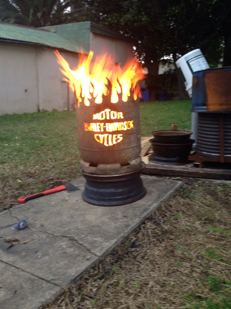Oil Drum Garden Fire Pit With a Skyline..!! : 10 Steps (with Pictures