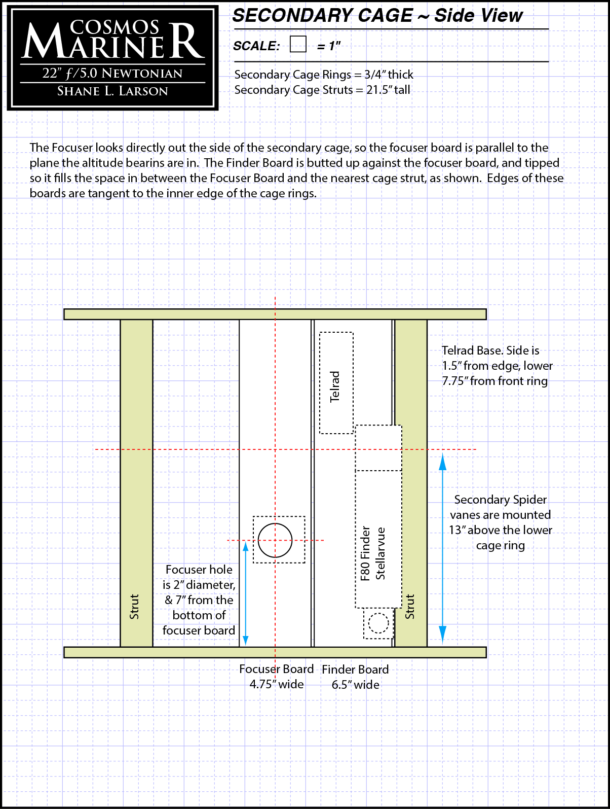 Cosmos Mariner a Large Aperture Dobsonian Telescope 33 Steps (with