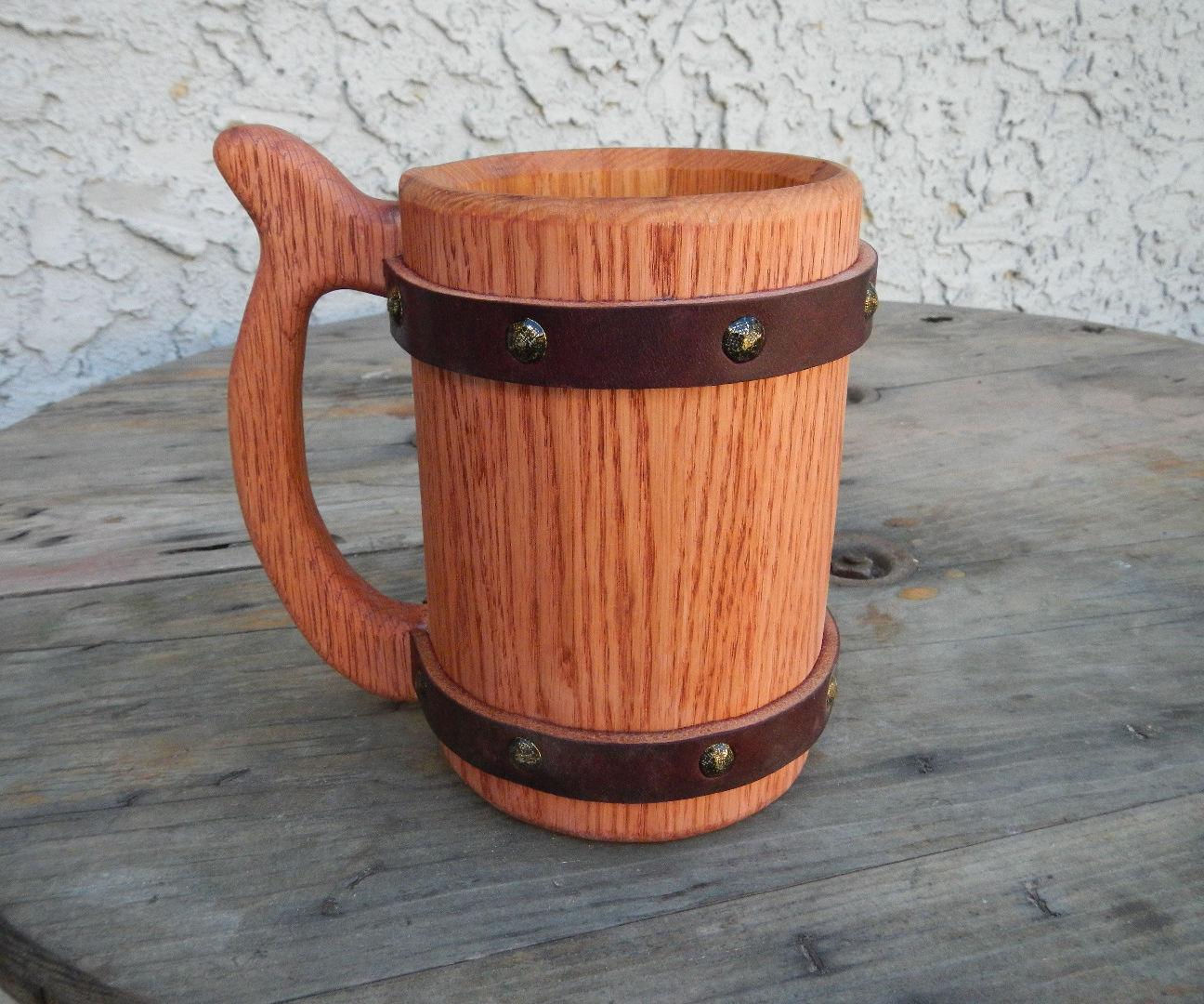 32 oz Mahogany Wooden Beer Mug 32 oz Mahogany Wooden Beer Mug