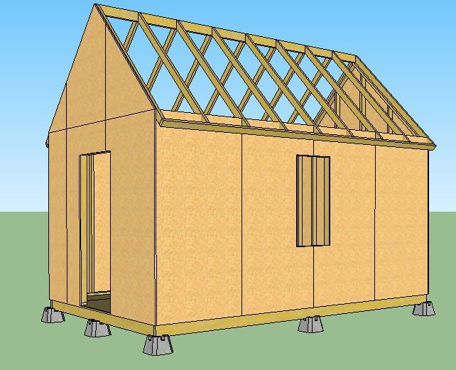 Een van de eerste tiny houses onder de 1000 euro. (Inflatie-gecorrigeerd.) 17 Het huis omhullen