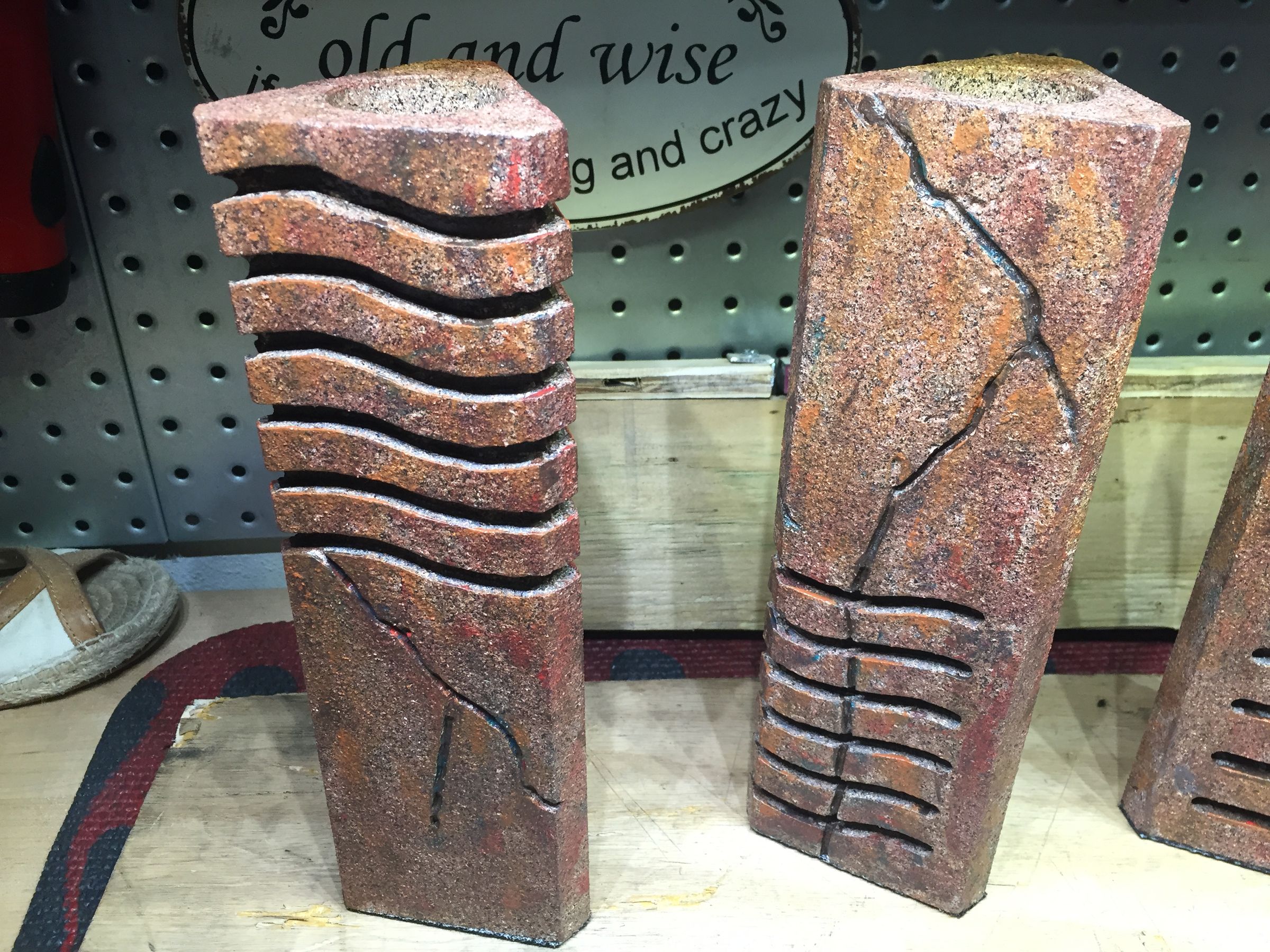 The Fifth Element Stones Pillar Candle Holders 13 Steps (with