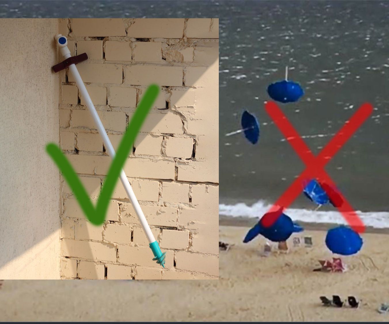 Sand Screw for Beach Umbrella 🏖 