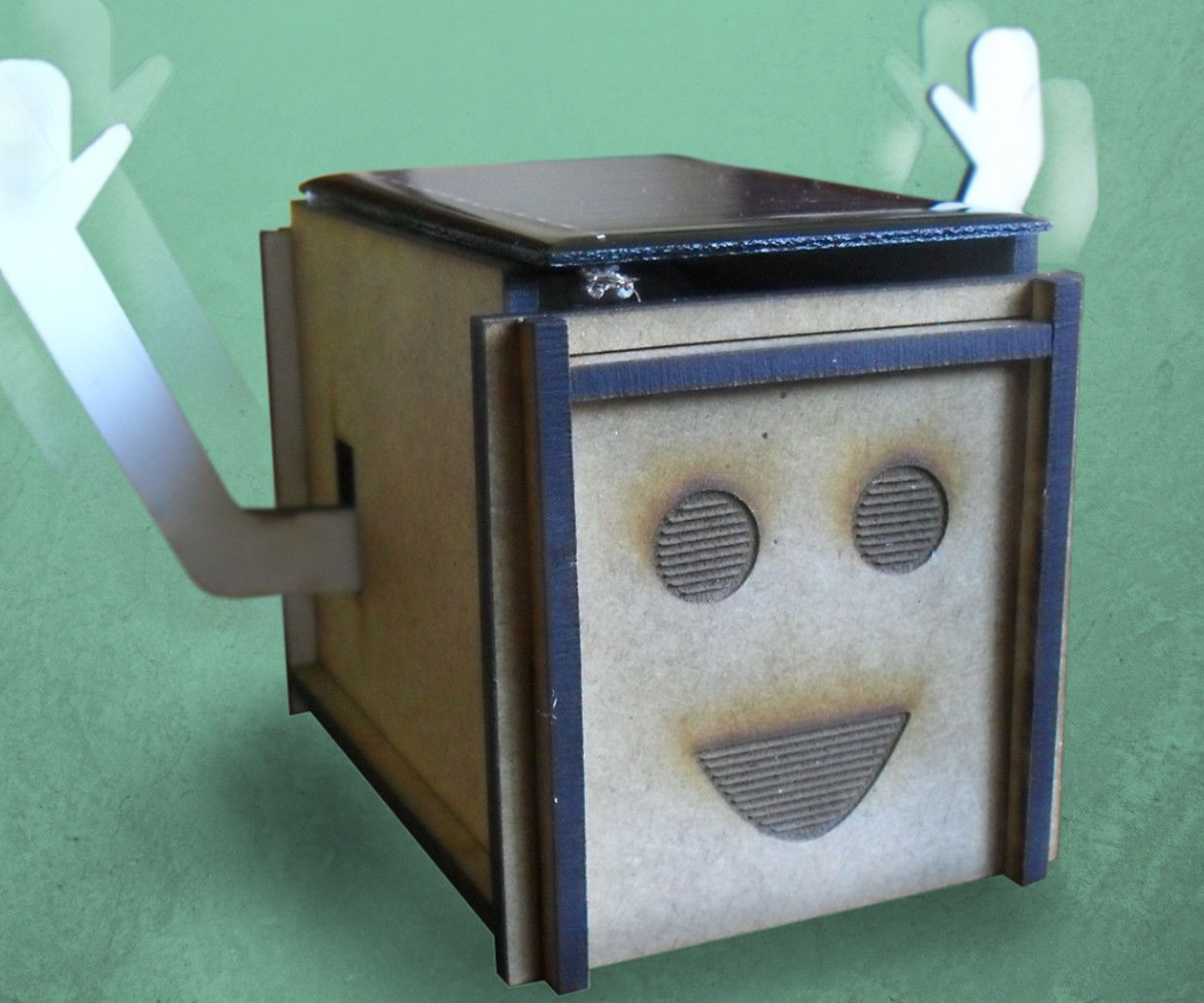 DIY guide for Happy Harry - a Happy Solar-powered Box! with step-by-step instructions
