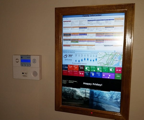 Digital Wall Calendar and Home Information Center