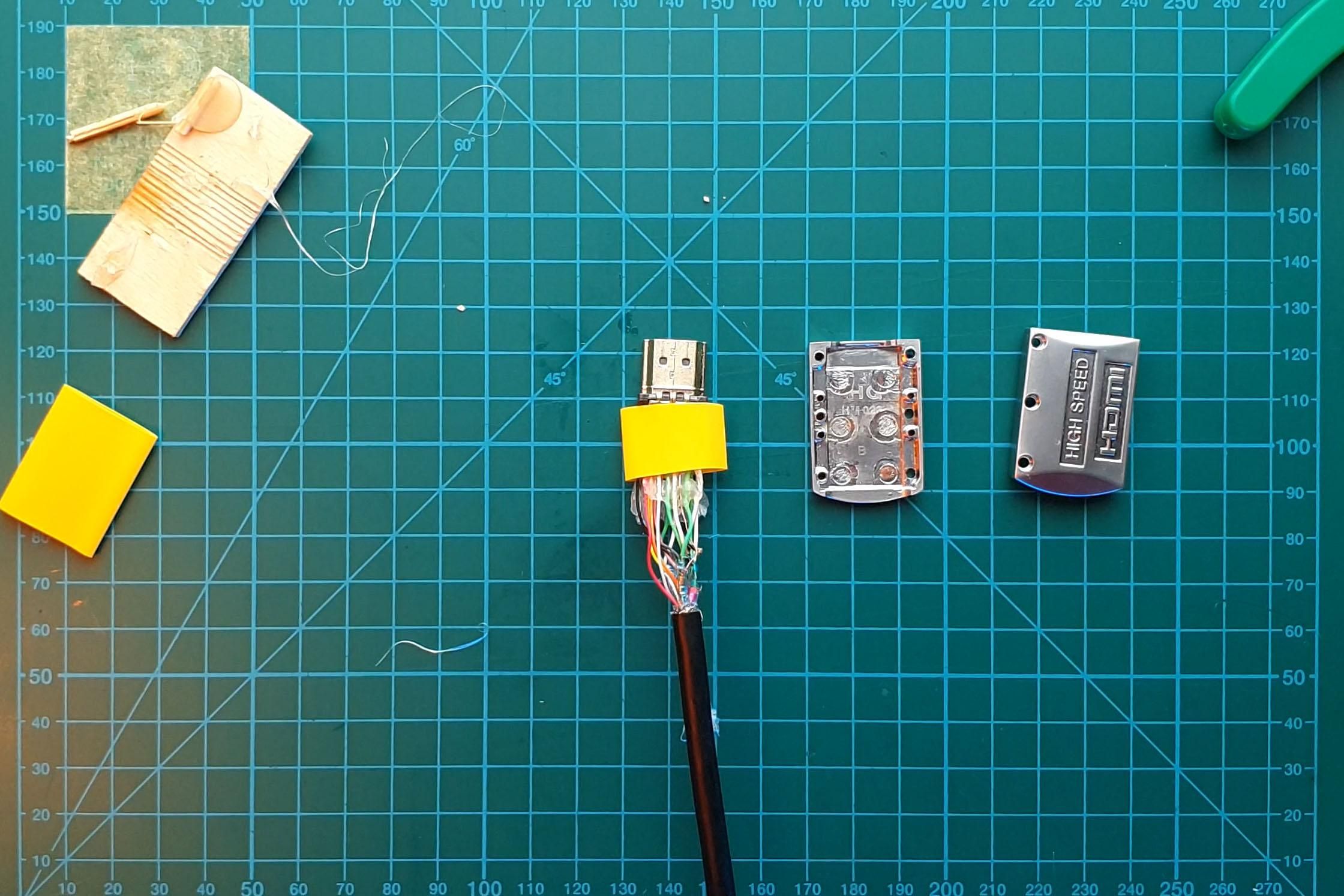 Repair Broken HDMI Cable Without Soldering Skills 6 Steps (with