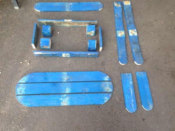 Corte da estrutura principal