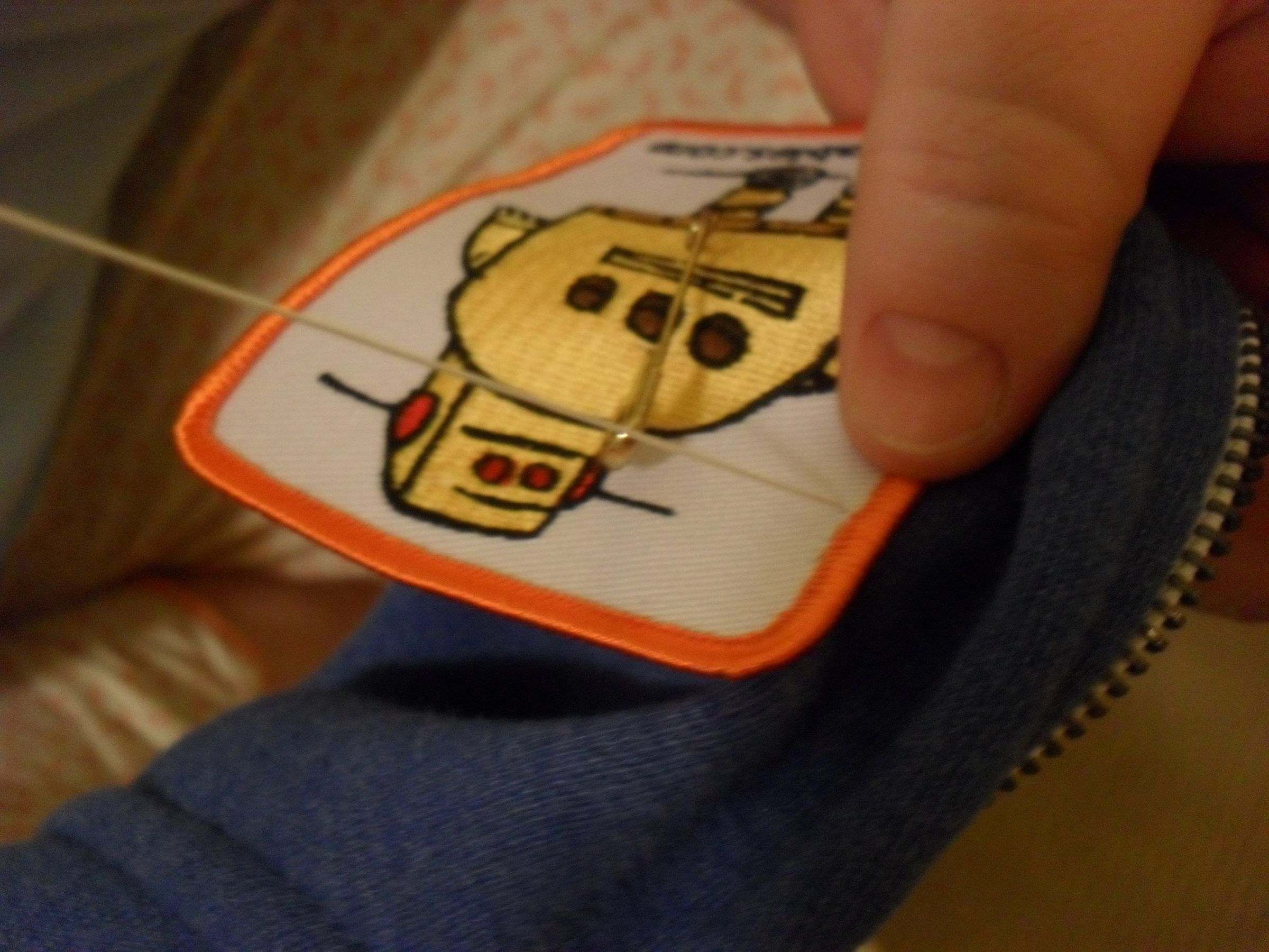 How to Easily Sew a Patch Onto a Shirt or Jacket! 3 Steps (with