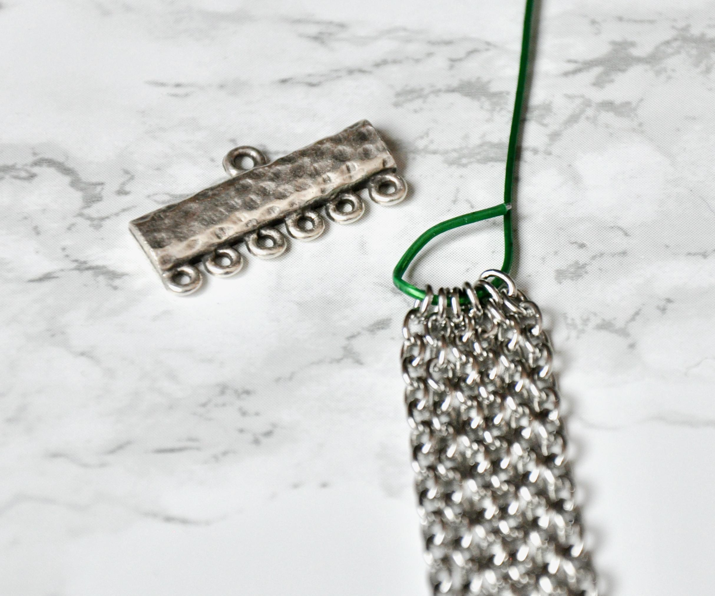 Layered Rainbow Jump Ring Necklace 7 Steps (with Pictures