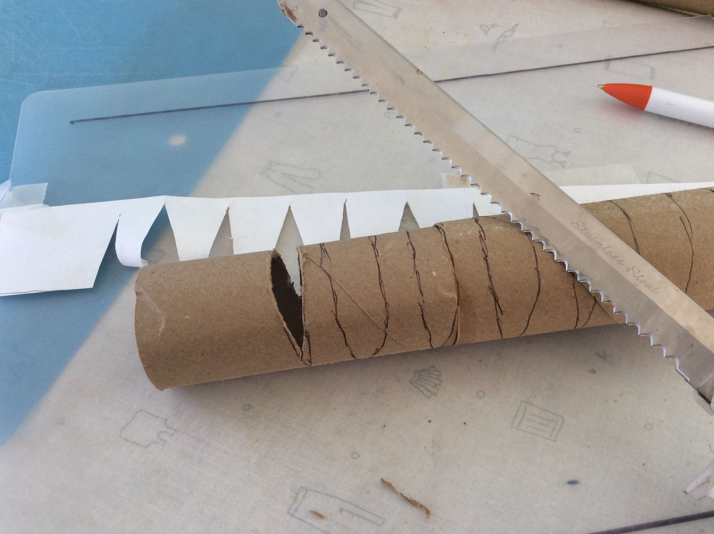 Large Cardboard Candy Canes 9 Steps Instructables