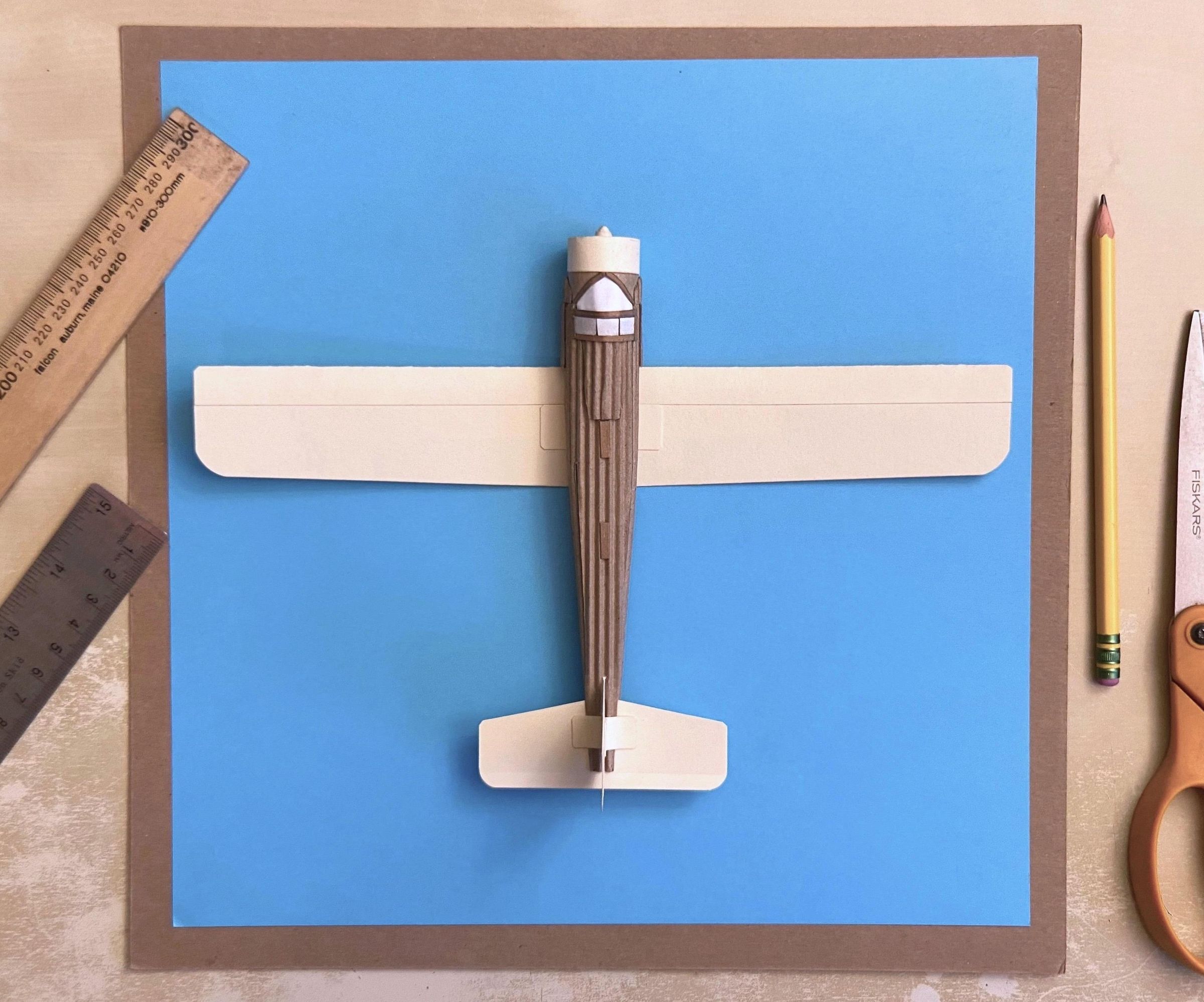 Cardboard Cruiser Card Stock Airplane