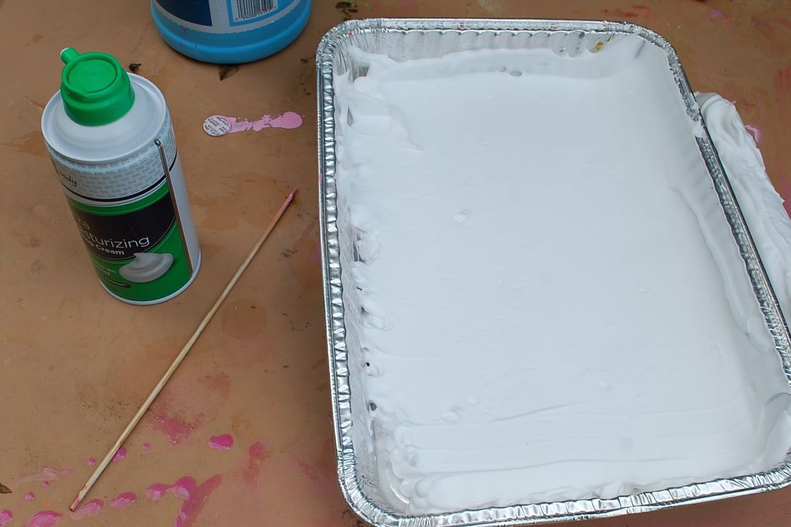 Marbelized TieDye With Shaving Cream 5 Steps (with Pictures