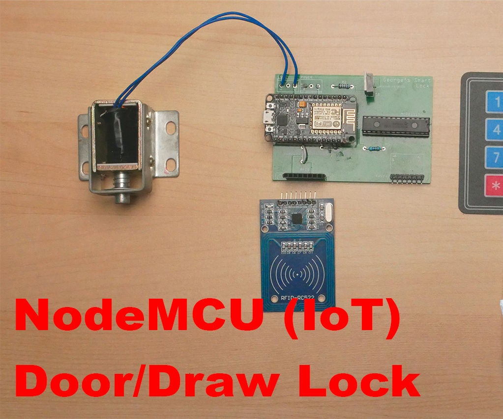 NodeMCU (IoT) RFID Door/Draw Lock 6 Steps Instructables
