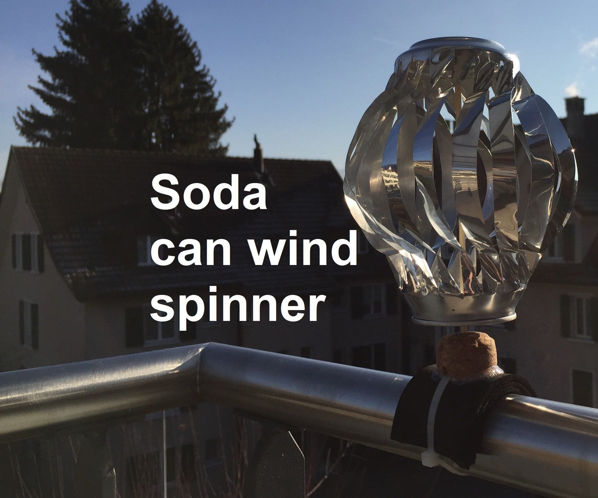 Soda Can Wind Spinner 4 Steps (with Pictures) Instructables