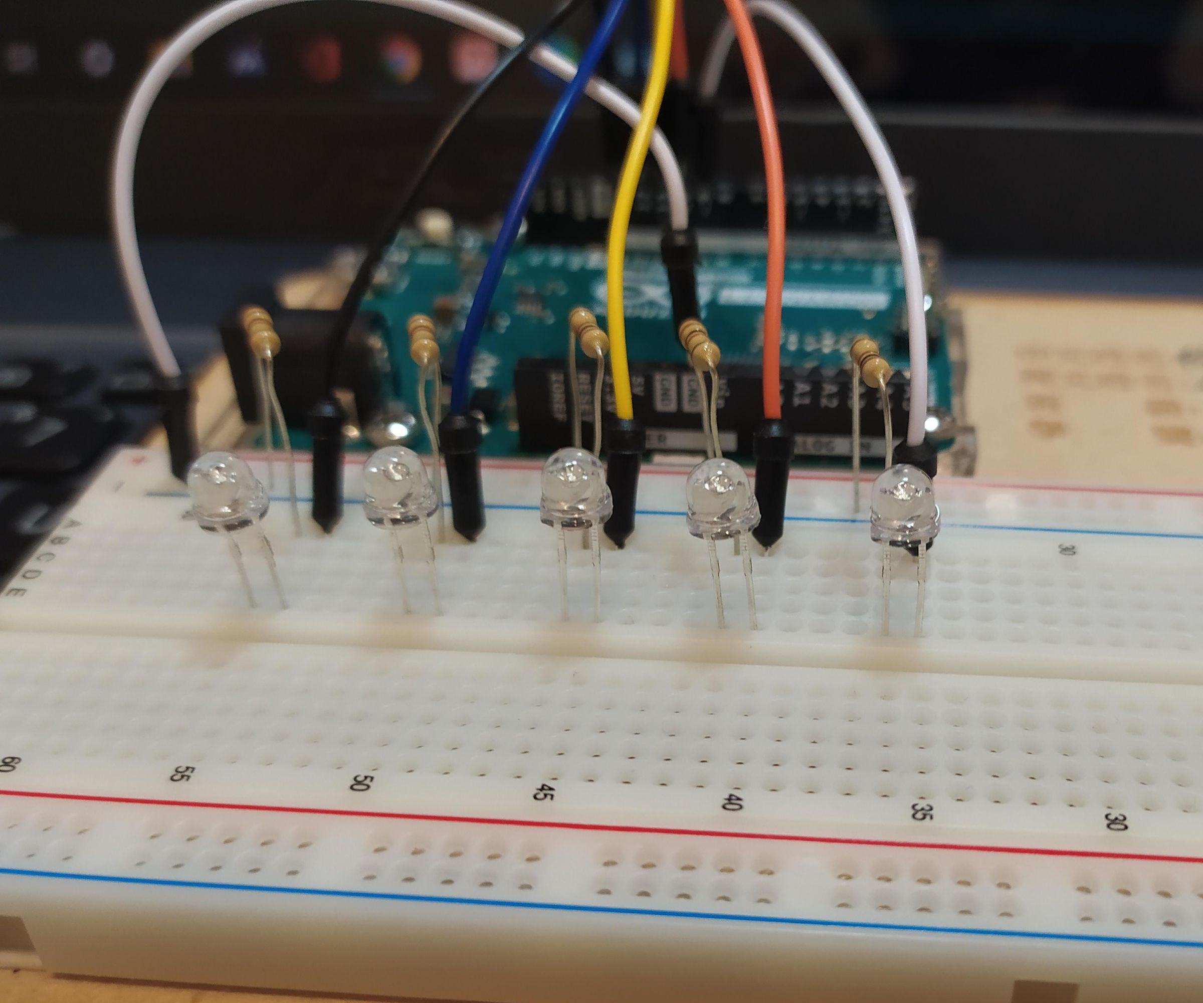 thumbnail image 2 of 50x 3mm Red Extra Fast Flashing LEDs – 6Hz Strobe, Ultra Bright 10,000 Mcd, Clear Lens, For Arduino 2 of 6