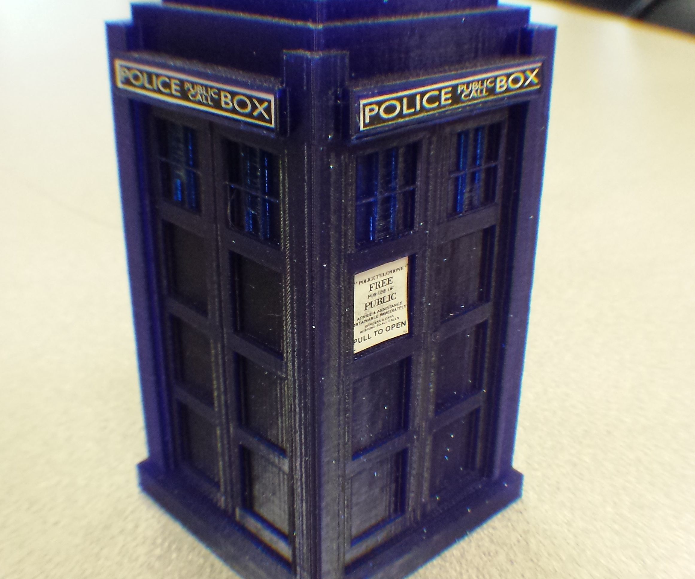 3d printed tardis DIY Project DIY Project Image