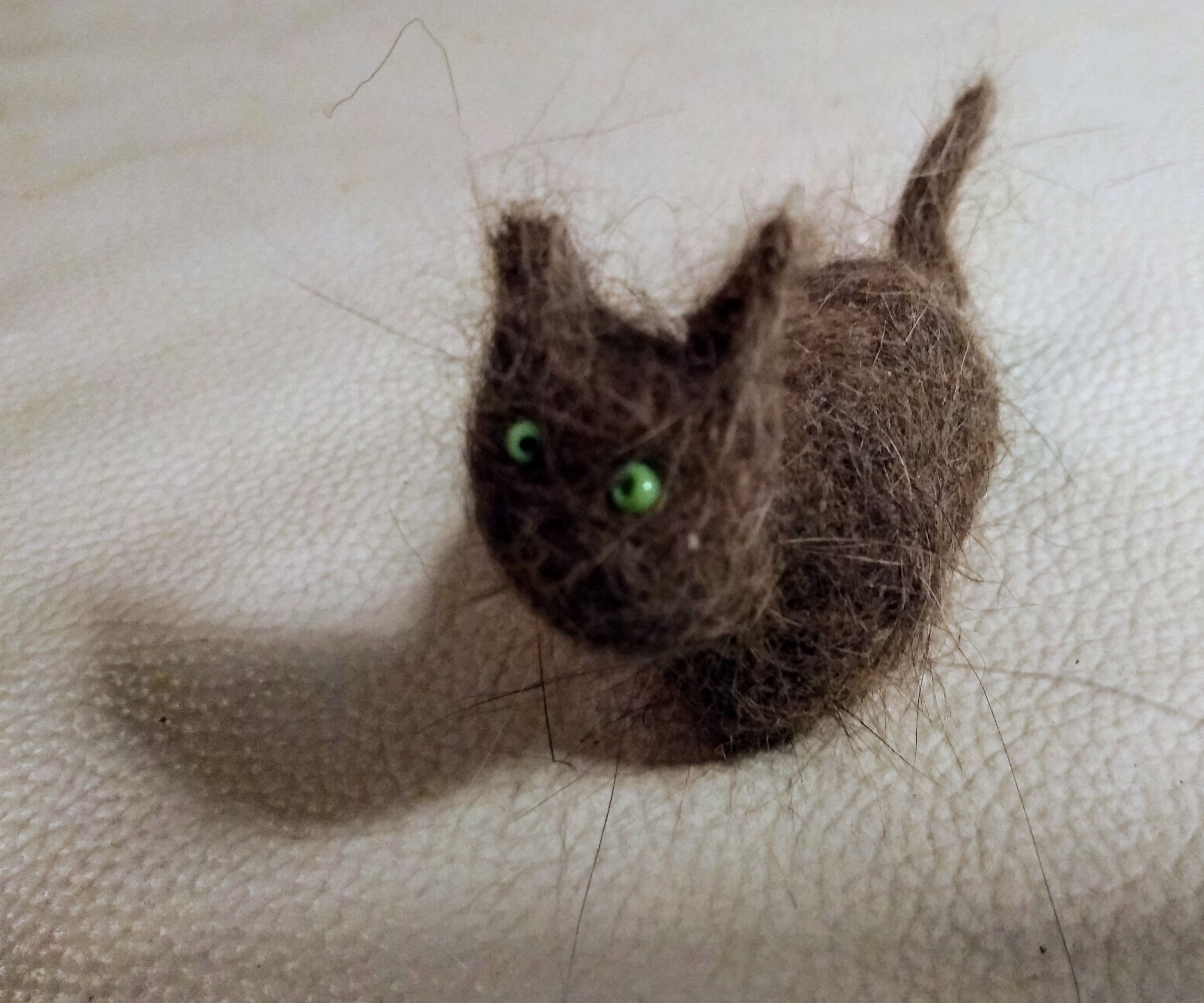 Felting a Mini Kitty From Your Cat's Fur 10 Steps (with Pictures