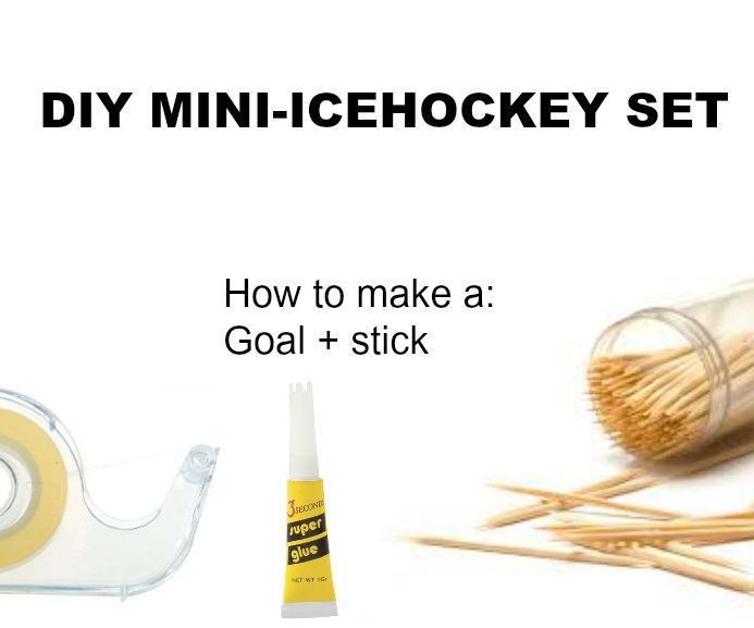 DIY guide for DIY Mini-IceHockey Game/Set with step-by-step instructions