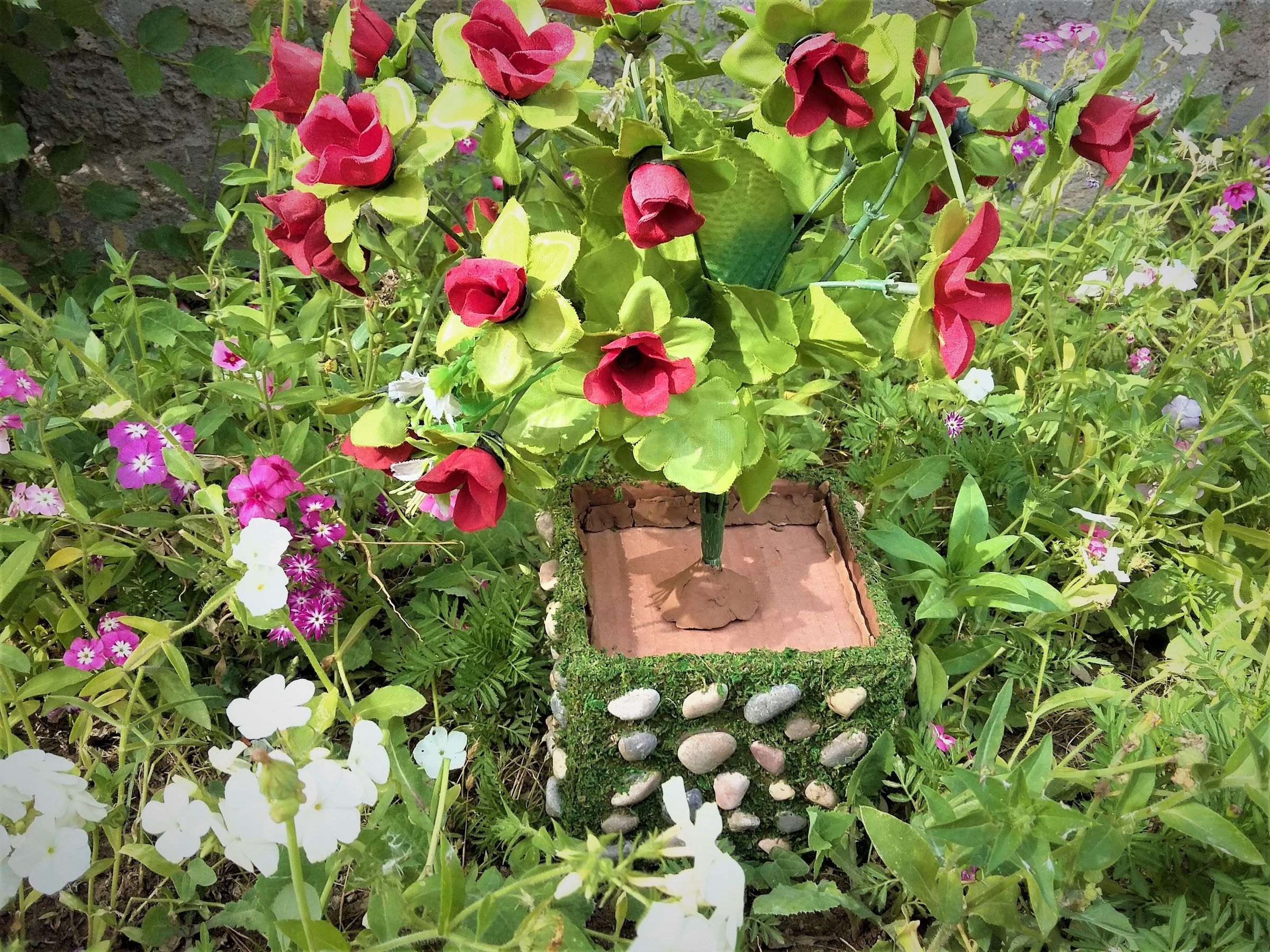 How to Make Flower Pot From CardboardPebbles Cardboard Flower PotEasy