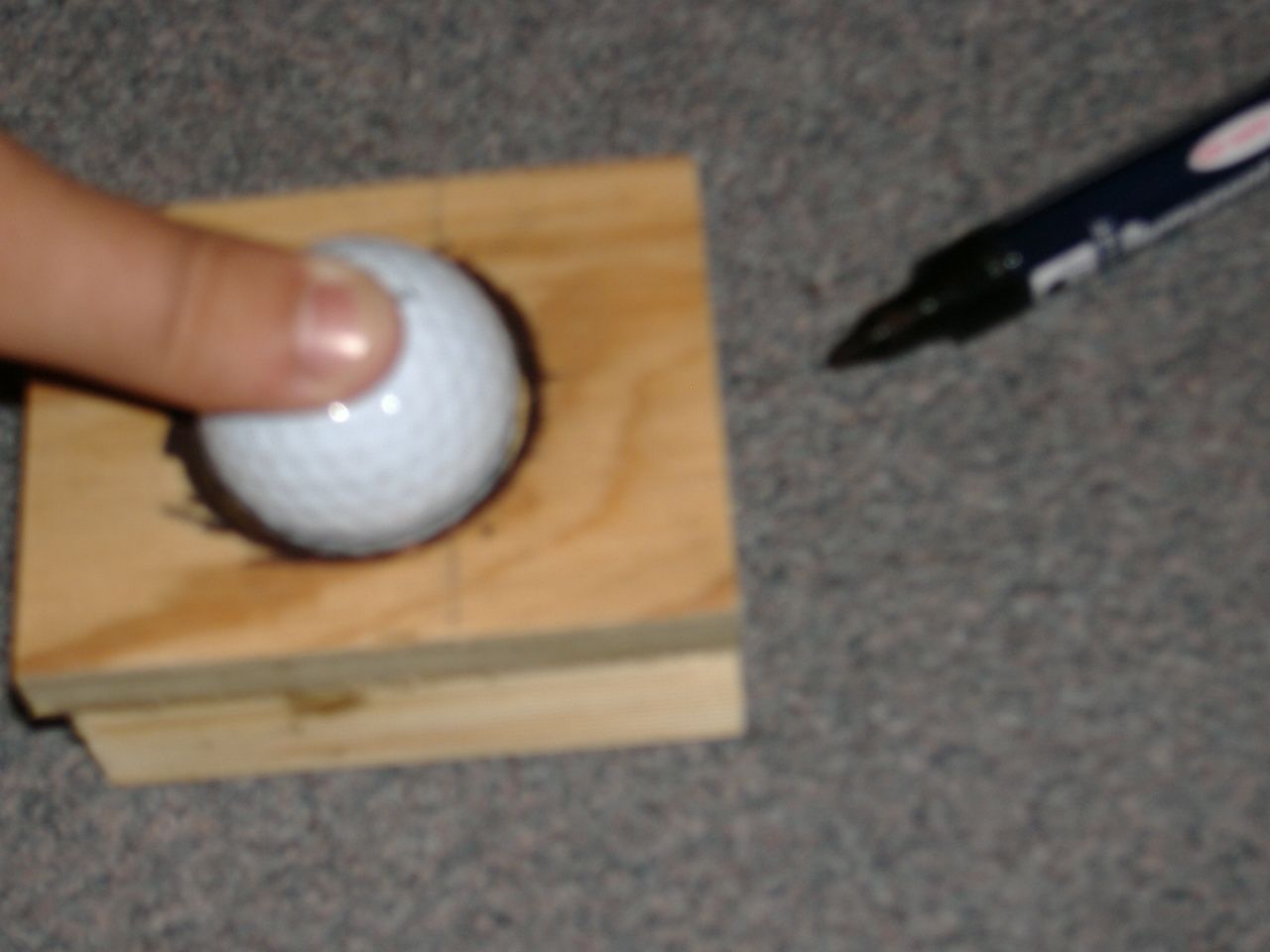 Golf Ball Centre Line Marking Jig 5 Steps Instructables
