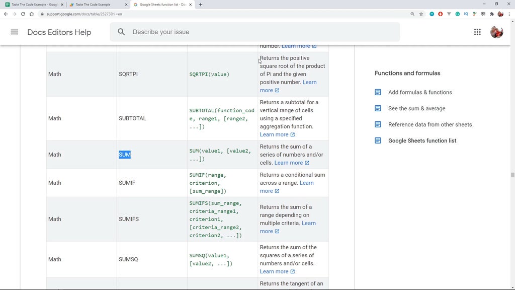 add custom function in google sheets