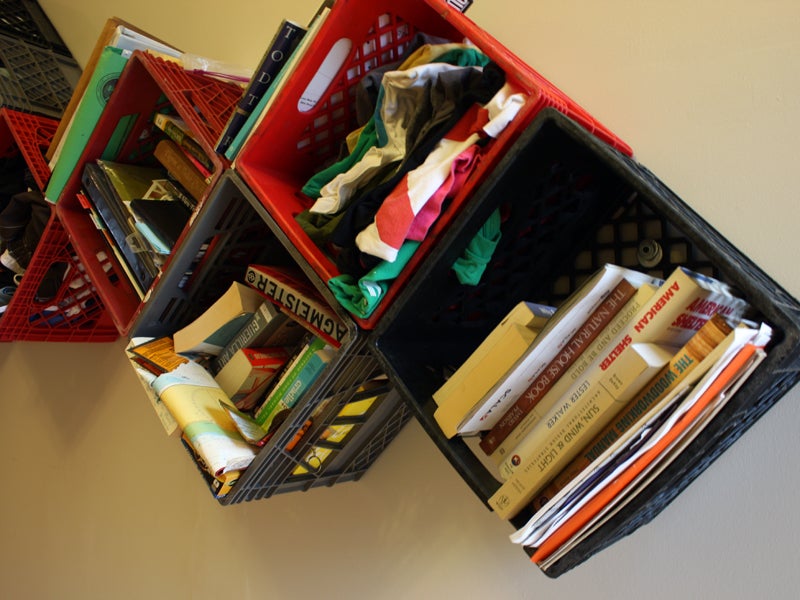 Milk Crate Wall Storage (with Pictures) Instructables