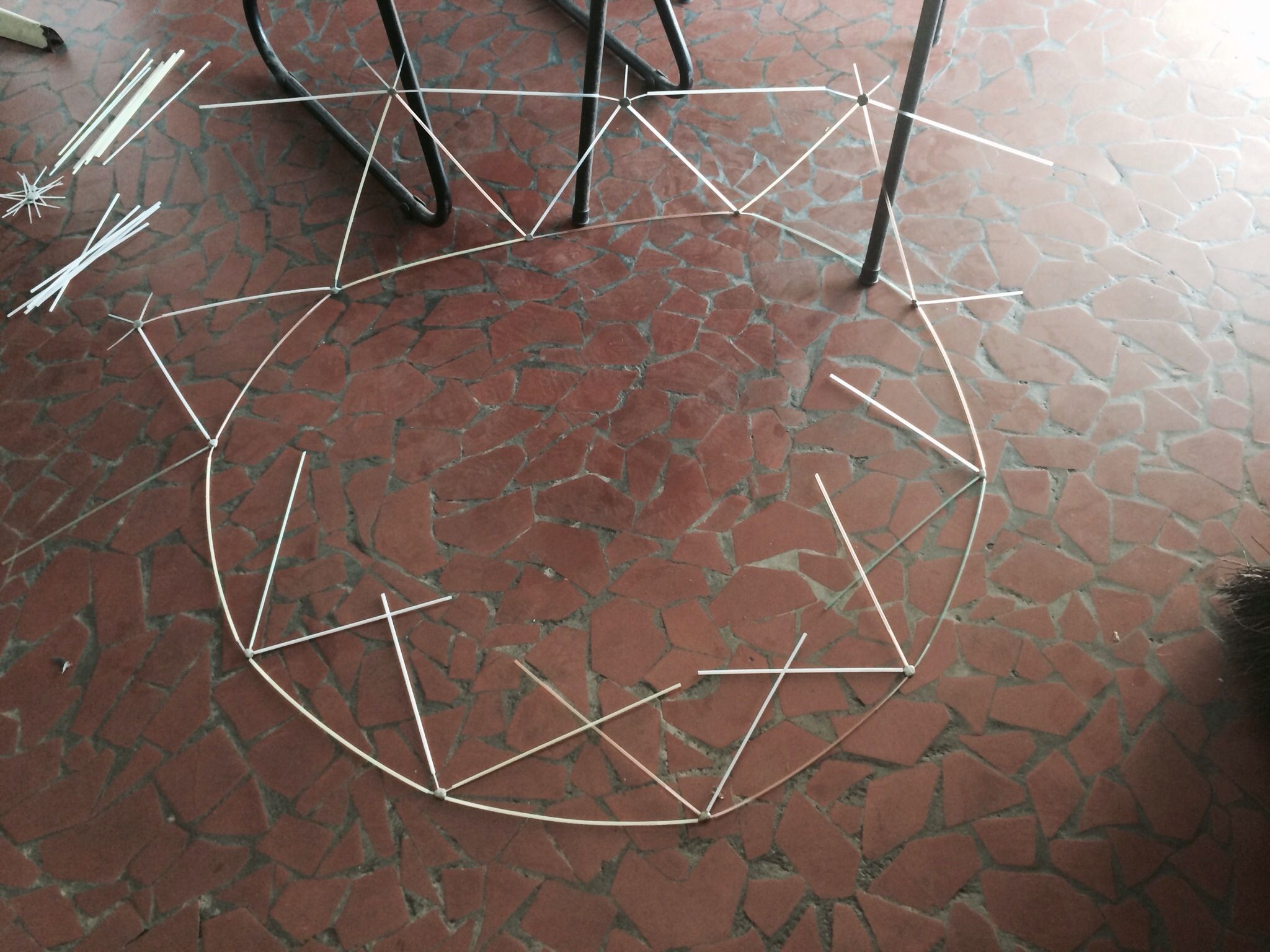 Geodesic Dome With Straws 9 Steps Instructables