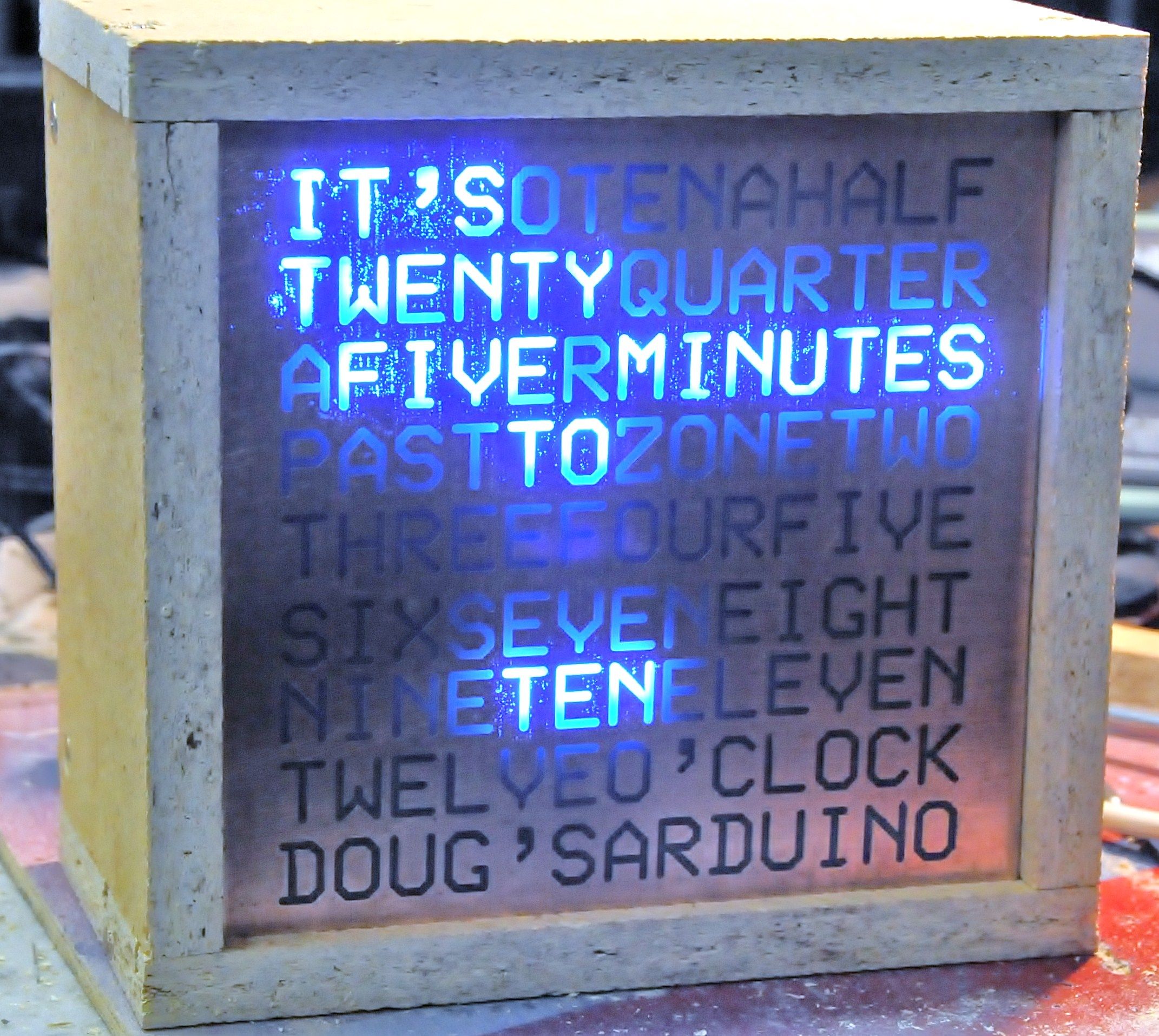 The Word Clock Arduino Version 11 Steps (with Pictures) Instructables