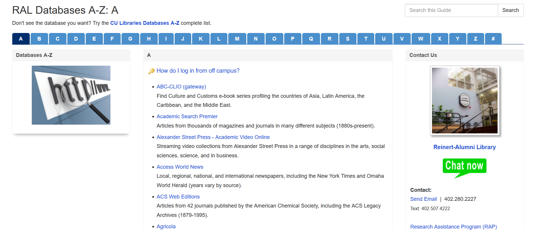 Db research login picture